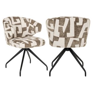 Eetkamerstoel Milly moss graffic swivel Richmond Interiors