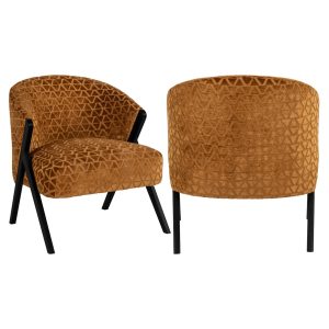 Lounge stoel Mia old gold triangle Richmond Interiors