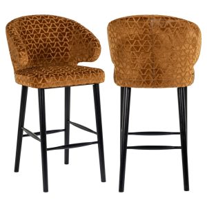 Barstoel Indigo old gold triangle Richmond Interiors