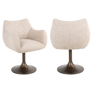 Eetkamerstoel Aldo natural linear swivel Richmond Interiors