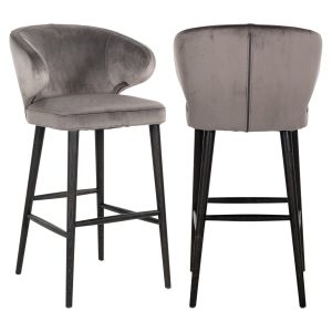 Barstoel Indigo stone velvet Richmond Interiors