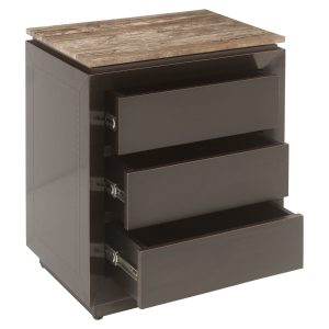 Nachtkastje Russo brown 3-drawers Richmond Interiors