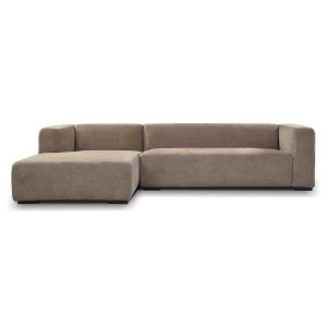 Glasgow 2 5-AR + Chaise L - Enjoy 431 Beige Grey Tower Living