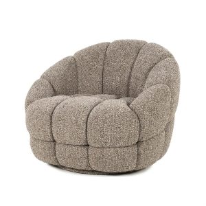 Fauteuil Tina - taupe Flou Eleonora