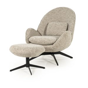Fauteuil Ryan - taupe Zora Eleonora