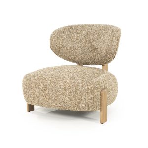 Fauteuil Reza naturel - taupe Bay Eleonora