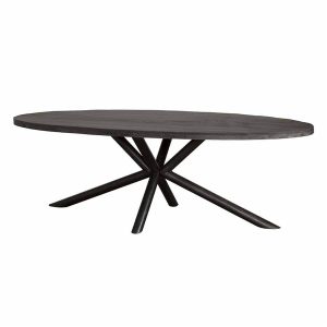 Selva Eetkamertafel zwart ovaal 240 cm Tower Living