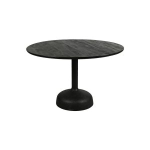 Elba Eetkamertafel zwart rond 120 cm Tower Living