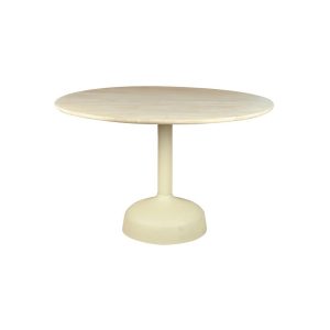Elba Eetkamertafel gebroken wit rond 120 cm Tower Living