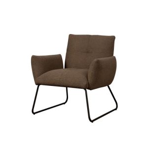 Dante Fauteuil - fabric Teddy MJ87 Dark brown Tower Living