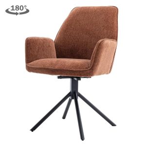 Amaro Armstoel - fabric Nature 500 Pearl copper (draaibaar) Tower Living