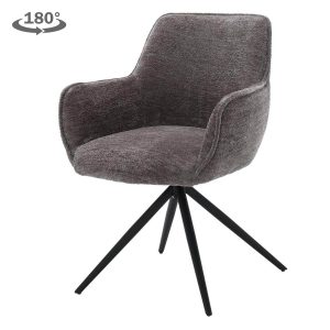 Fondo Armstoel - fabric Mona 464 Cement Grey (draaibaar) Tower Living
