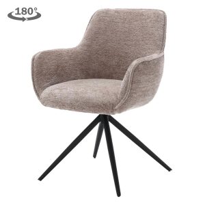 Fondo Armstoel - fabric Mona 120 Taupe (draaibaar) Tower Living