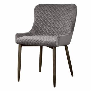 Oledo Stoel - fabric Bluvel 14 grey Tower Living