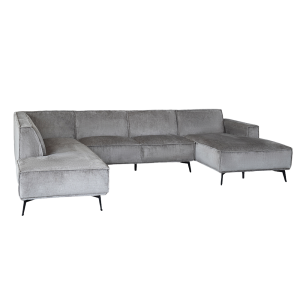 Leeds Chaise R - 2 5 - Ottoman L - Touch 27 Light grey Tower Living