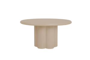 Melzo Eetkamertafel rond beige 130 cm Tower Living