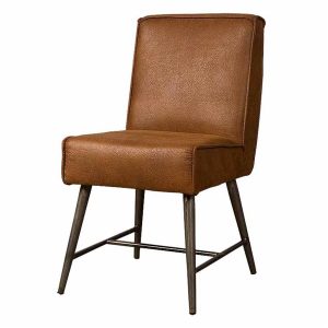 Belmonte Eetkamerstoel - fabric Cherokee 8 cognac Tower Living