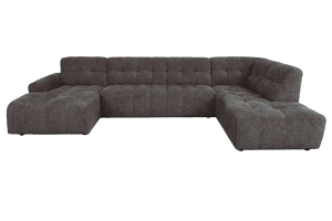 Memphis Chaise L - 3-seater - Ottoman R - Haga 16 charcoal Tower Living