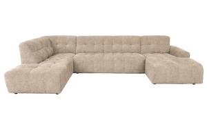 Memphis Chaise R - 3-seater - Ottoman L - Haga 30 beige Tower Living