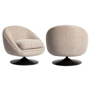 Lounge stoel Nodo natural chunky swivel Richmond Interiors