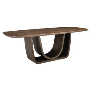 Eettafel Windsor walnut 230 brass base Richmond Interiors