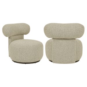 Lounge stoel Kaya cayenne brown swivel Richmond Interiors