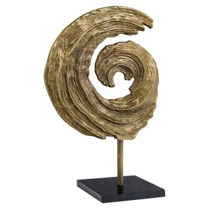 Decoratief object Swirl brass antique large Richmond Interiors