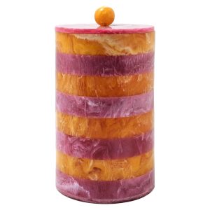 Opbergdoos Lilybelle pink/orange storage jar small Richmond Interiors