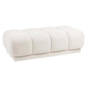 Poef & Voetenbank Noah beige blockweave Richmond Interiors