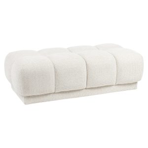 Poef & Voetenbank Noah beige blockweave Richmond Interiors