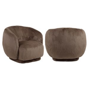 Lounge stoel Negreslo brown fluffy Richmond Interiors