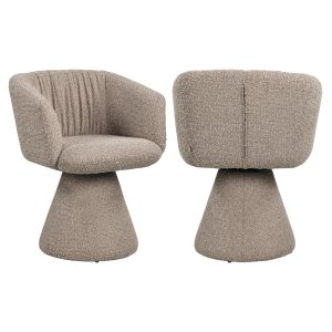 Eetkamerstoel Madeline mocca chunky swivel Richmond Interiors