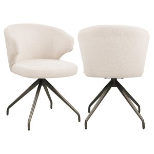 Eetkamerstoel Milly biscotti swivel Richmond Interiors
