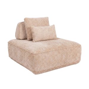 Bank Tudor natural boldweave 1-seater movable backrest Richmond Interiors
