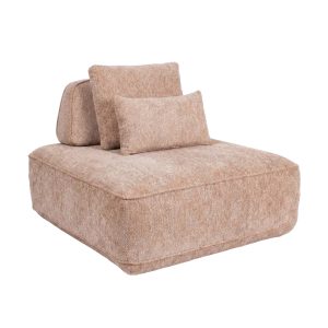 Bank Tudor mocca boldweave 1-seater movable backrest Richmond Interiors