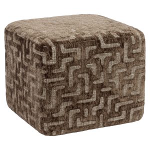 Poef & Voetenbank Ciela brown labyrinth Richmond Interiors