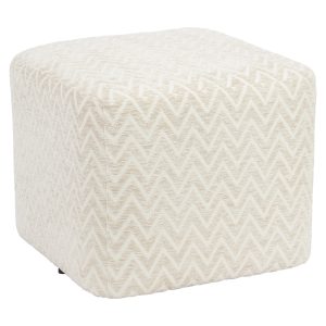 Poef & Voetenbank Ciela beige chevron Richmond Interiors