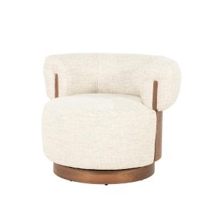 Fauteuil Nila bruin - beige Vanu Eleonora
