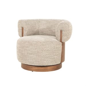 Fauteuil Nila bruin - taupe Vanu Eleonora