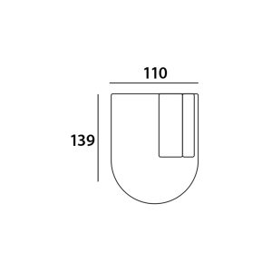 Bank Bolica cayenne ecru ottoman right Richmond Interiors