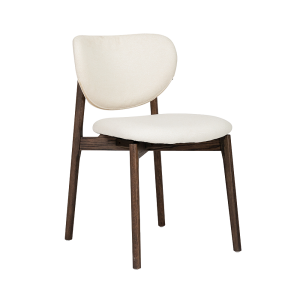 Pimonte Stoel - fabric Sahara 102 ivory - Espresso Tower Living