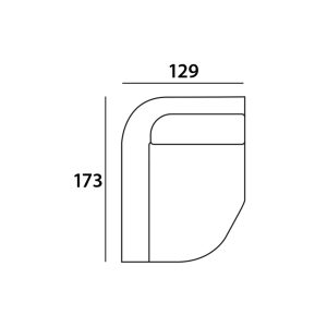 Bank Trinity cayenne ecru lounge left Richmond Interiors