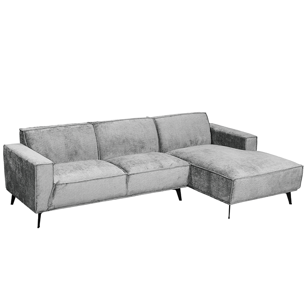 Leeds 2 5-AL + Chaise R - Touch 27 Light grey Tower Living - Afbeelding 2