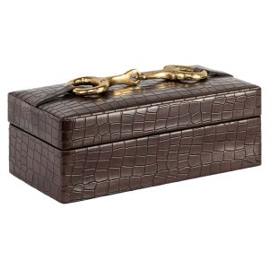 Opbergdoos Rex dark brown small Richmond Interiors