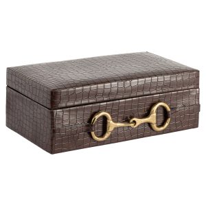 Opbergdoos Rex dark brown large Richmond Interiors