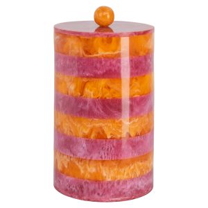 Opbergdoos Lilybelle pink/orange storage jar small Richmond Interiors