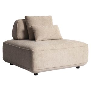 Bank Tudor natural boldweave 1-seater movable backrest Richmond Interiors