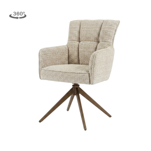 Bardi Armstoel - Cremona 14 beige - Anodic (draaibaar) Tower Living