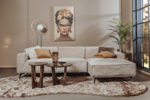 Leeds 2 5-AL + Chaise R - Touch 102 Beige Tower Living