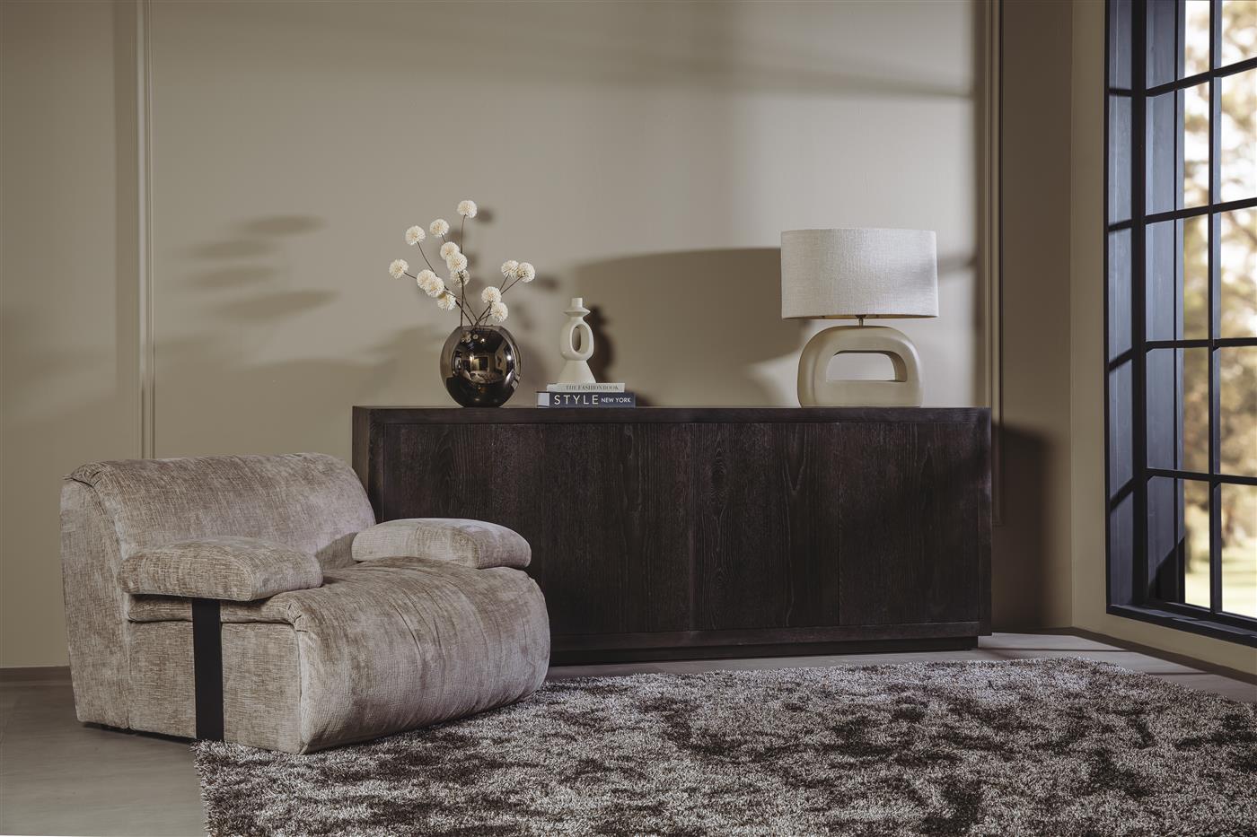 Redford 1-seater no arm - Touch 04 taupe Tower Living - Afbeelding 5